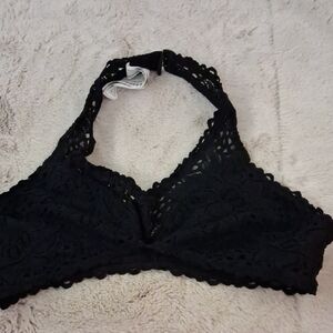 Forever 21 Black Crochet Bralette